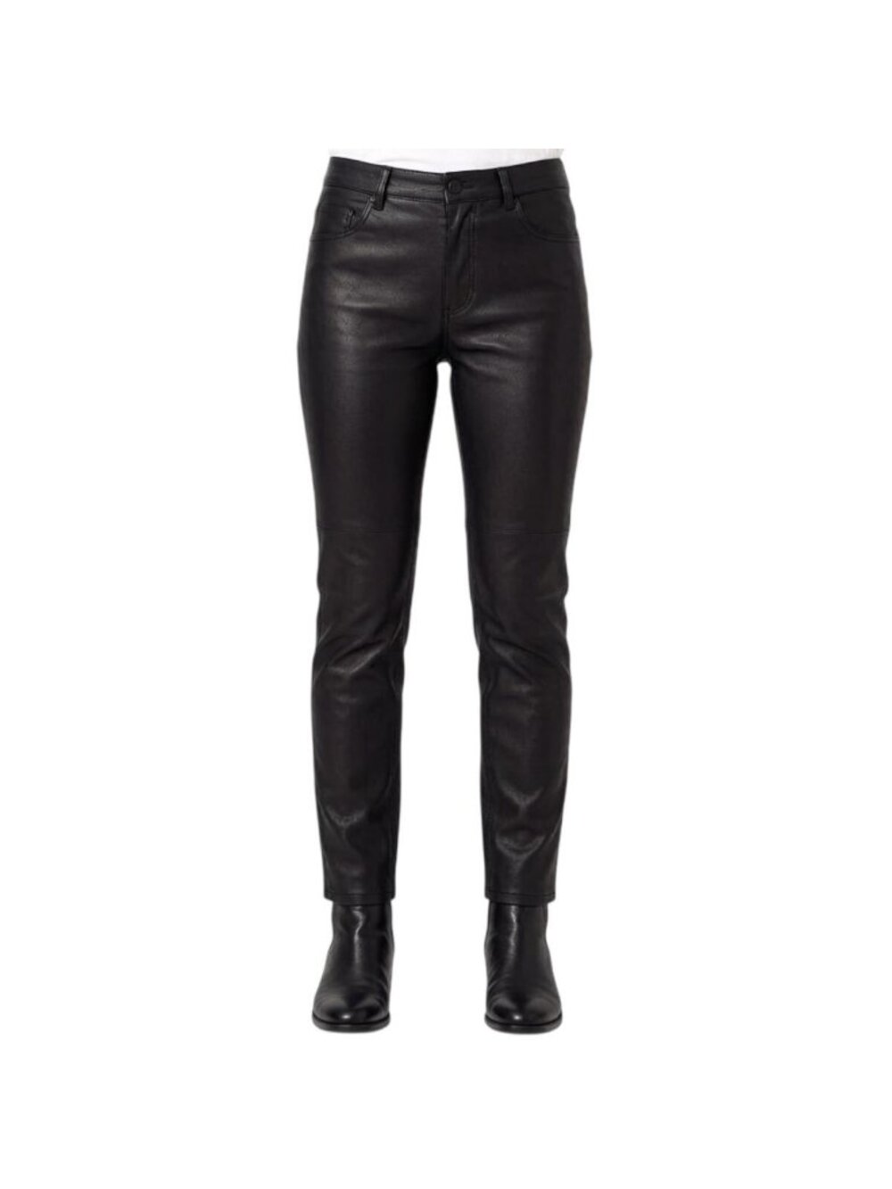 Fendi Pants Leather Black
